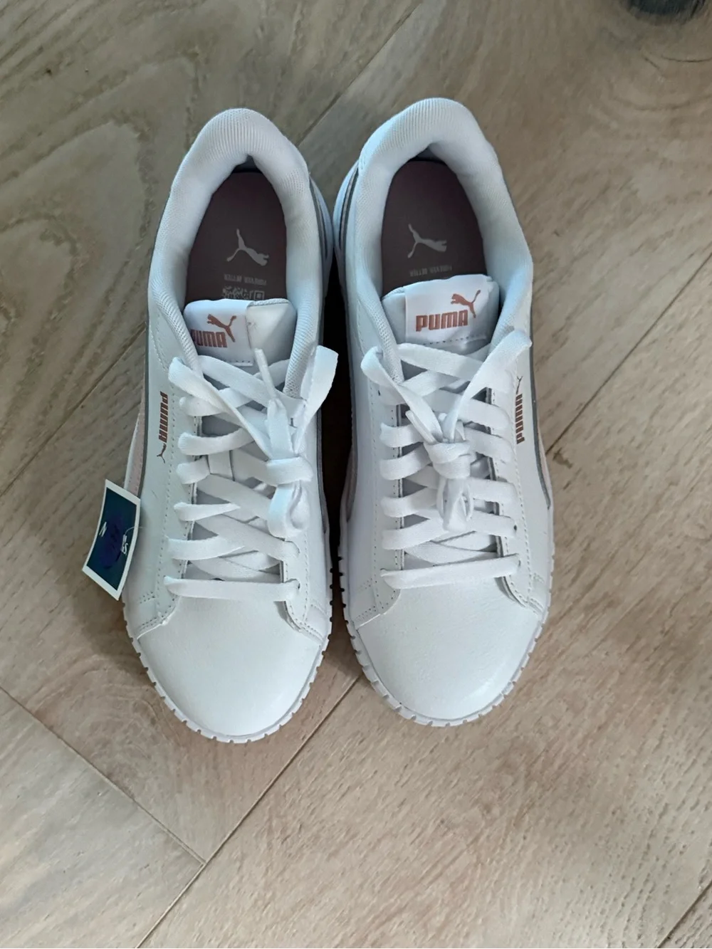 NWT PUMA Court Lally White Rose Quartz Sneakers Women’s 8.5